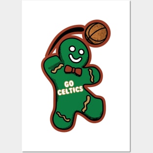 Boston Celtics Gingerbread Man Posters and Art